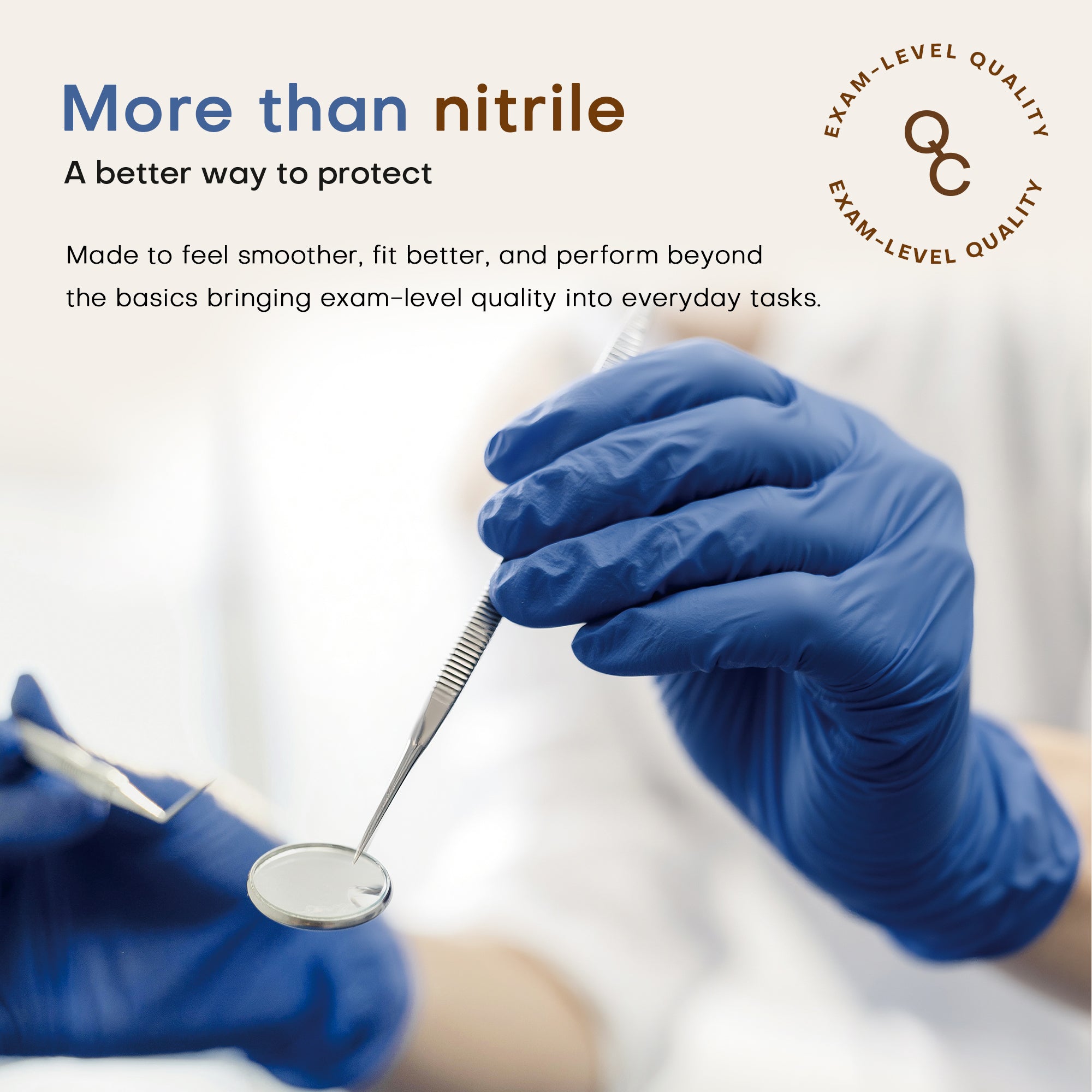 SUP Powder-Free Nitrile Gloves, 100 Count, Food Safe Latex-Free Medical Non-Sterile Cooking Disposable Glove, Blue